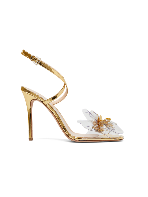 Strappy Floral Stilettos