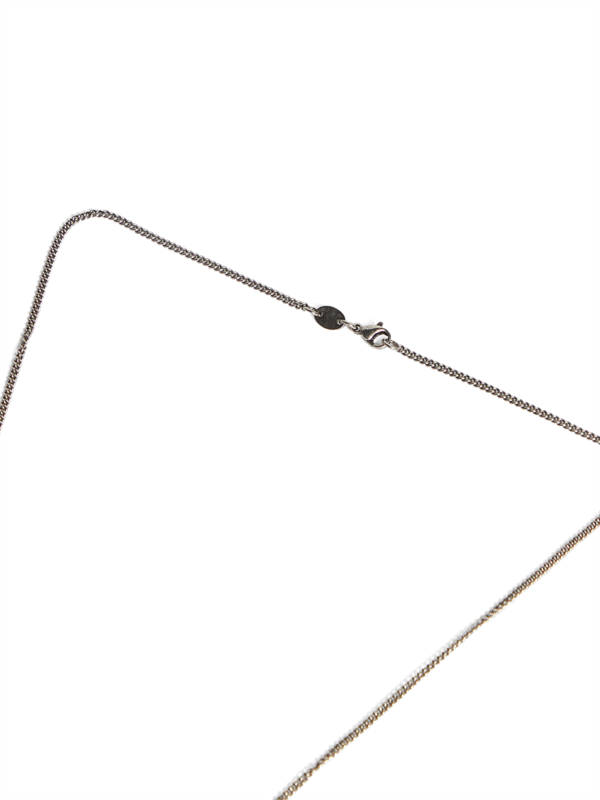 Silver Metal-Cut Pendant Necklace