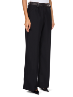 Leather Belted Pants