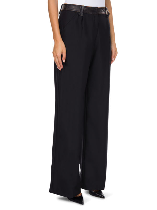 Leather Belted Pants
