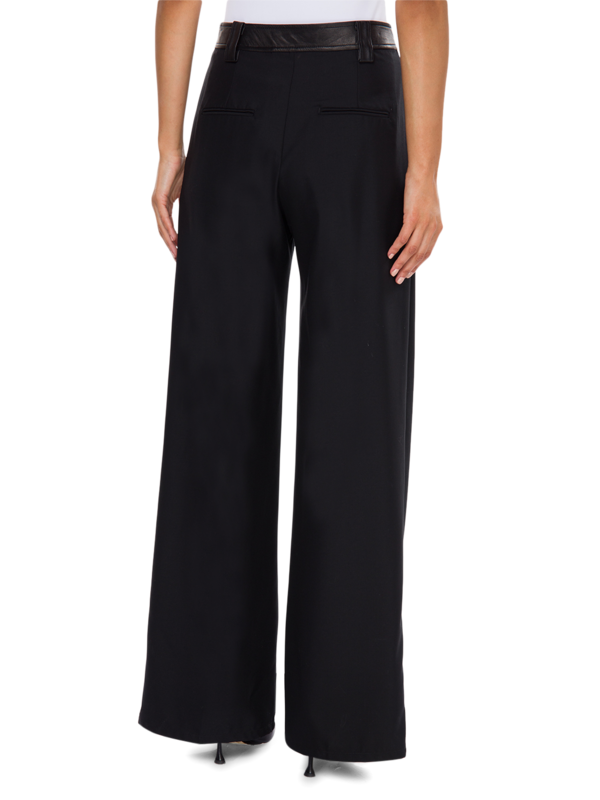 Leather Belted Pants