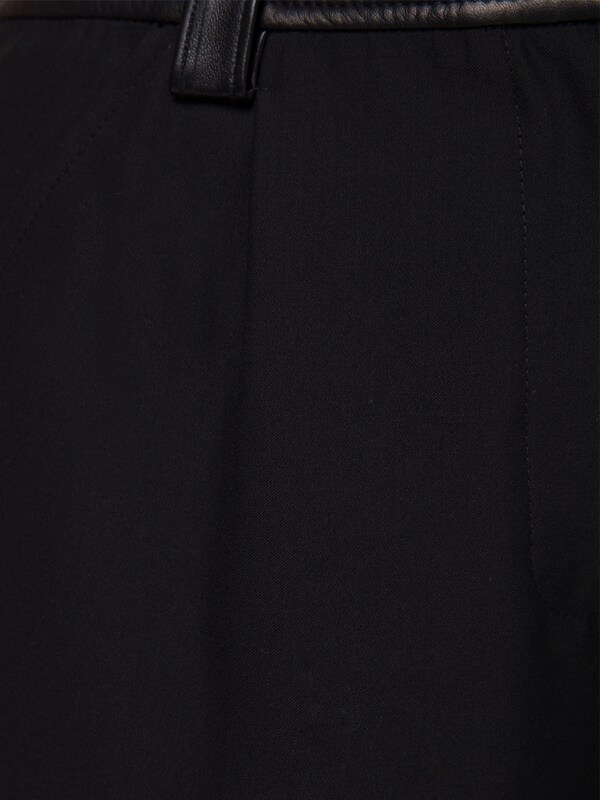 Leather Belted Pants