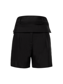 Double Belted Wool Shorts