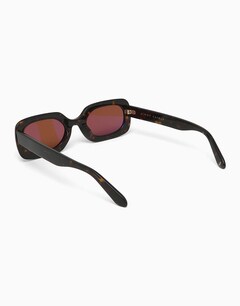 Brown Rectangular Sunglasses