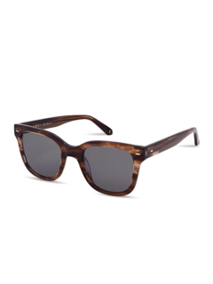 Brown Blush Wayfarer Sunglasses With Black Tinted Lenses