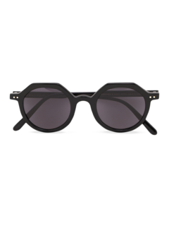 Blues Half-Octagon Sunglasses With Black Tinted Lenses
