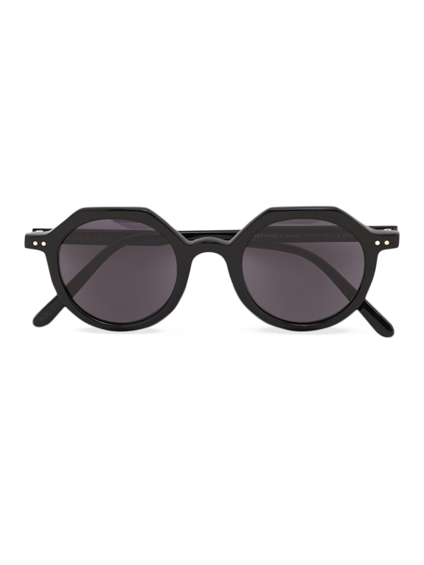 Blues Half-Octagon Sunglasses With Black Tinted Lenses