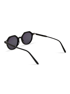 Blues Half-Octagon Sunglasses With Black Tinted Lenses