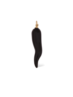 "Lucky Charm" Collection Horn 18K Gold Pendant