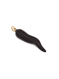 "Lucky Charm" Collection Horn 18K Gold Pendant