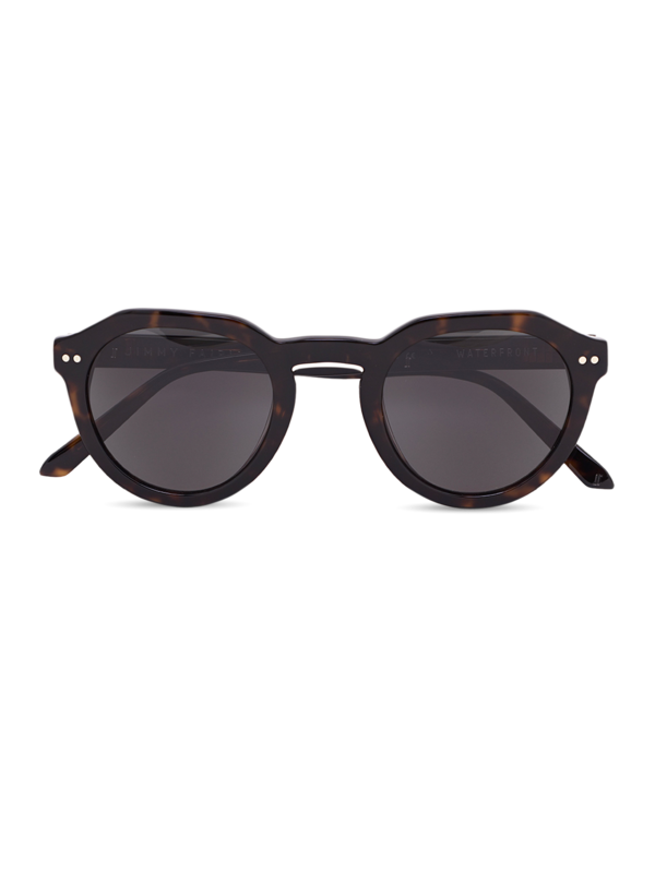 Dark Tortoise Shell Waterfront Sunglasses With Black Tinted Lenses