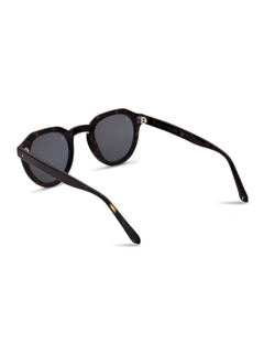 Dark Tortoise Shell Waterfront Sunglasses With Black Tinted Lenses