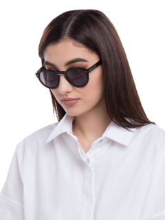 Dark Tortoise Shell Waterfront Sunglasses With Black Tinted Lenses