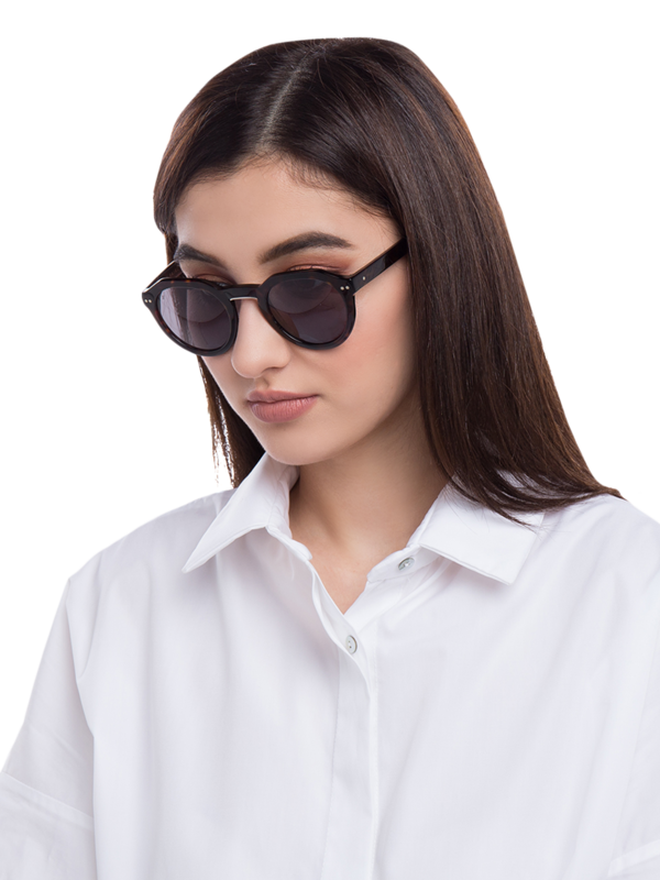 Dark Tortoise Shell Waterfront Sunglasses With Black Tinted Lenses