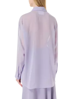 قميص شيفون بأكمام طويلة