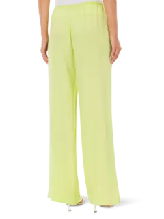 بنطال بيتش من نسيج التويل بقصة أرجل واسعة