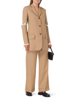 بنطال من الصوف بقصة رجالية