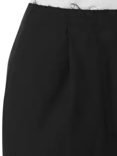 بنطال من الصوف بقصة أرجل مستقيمة