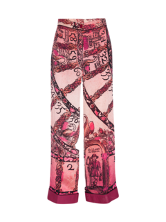 Printed Silk Trousers