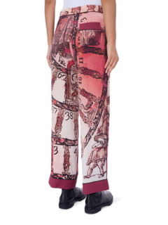 Printed Silk Trousers
