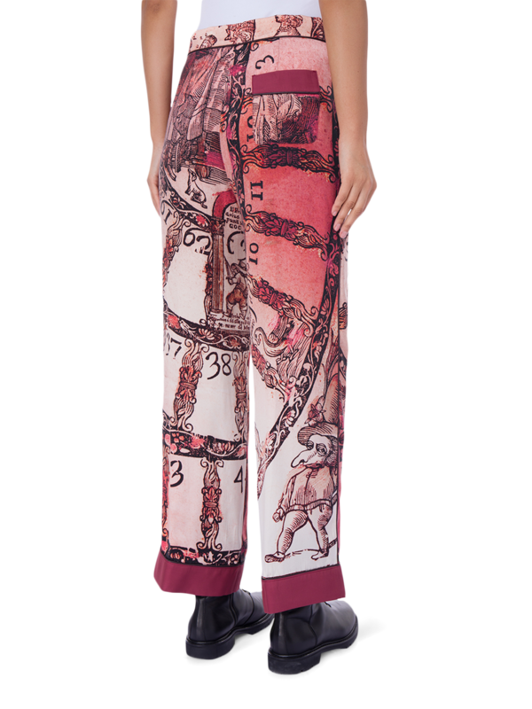 Printed Silk Trousers