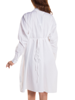 White Racing Heartbeat Shirt Dress
