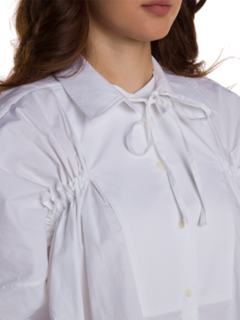 White Racing Heartbeat Shirt Dress