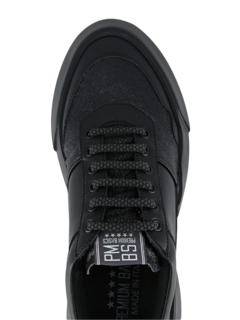 Low-Top Monochrome Sneakers with Chunky Rubber Soles