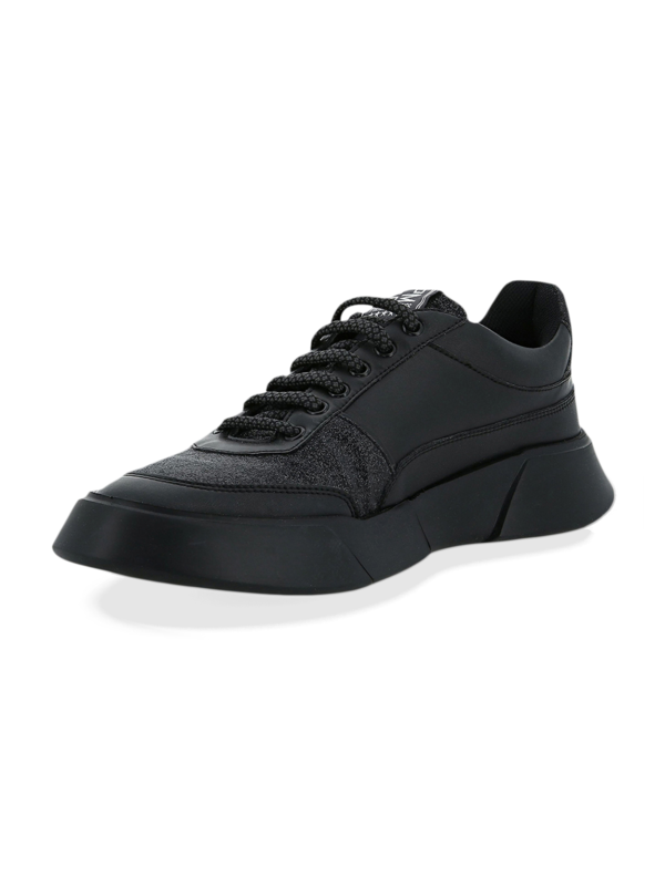 Low-Top Monochrome Sneakers with Chunky Rubber Soles