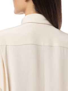 COMBO PLEATED SHIRT DRESS