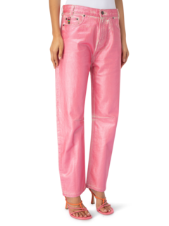 Foil-Printed Denim Jeans