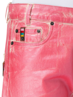 Foil-Printed Denim Jeans