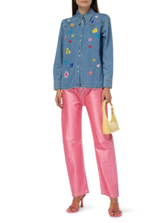 Embroidered Denim Shirt