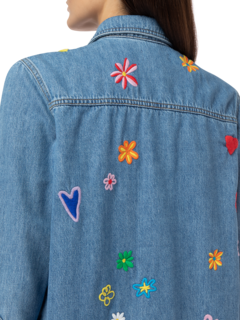 Embroidered Denim Shirt