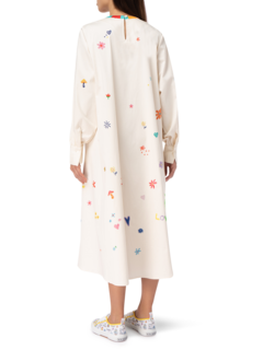 Allover Mushroom Embroidered Dress