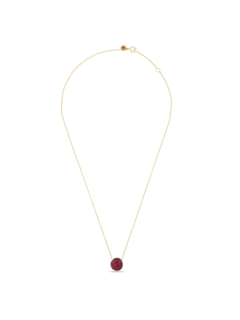 Gold and Violet Amethyst Meteor Pendant Necklace