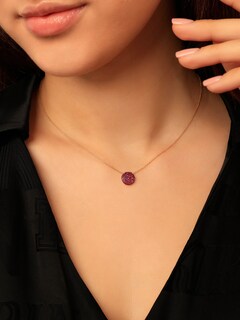 Gold and Violet Amethyst Meteor Pendant Necklace