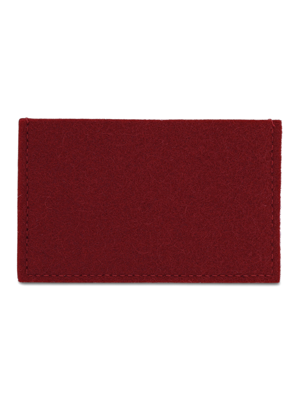 Leather and Felt Card Holder