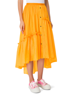 Embla Crushed Midi Skirt