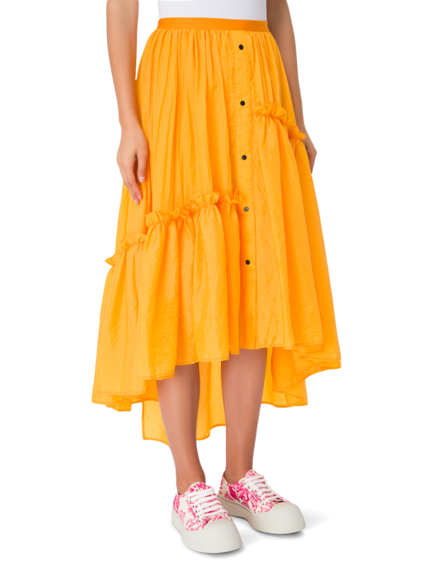 Embla Crushed Midi Skirt
