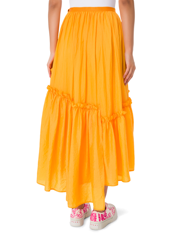 Embla Crushed Midi Skirt