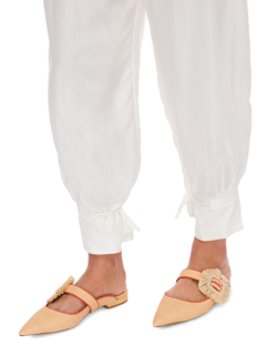 Bordeaux Straw Mules