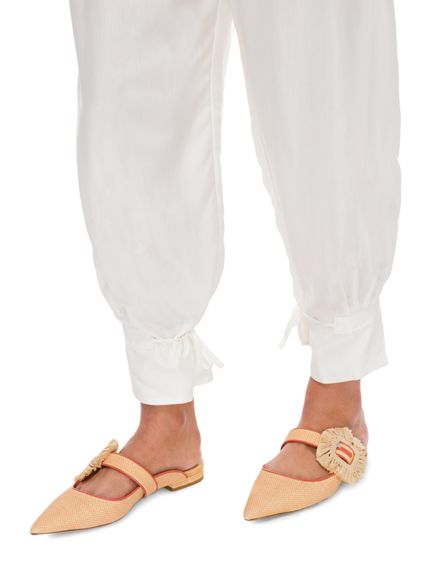 Bordeaux Straw Mules