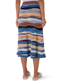 تنورة هاتي طويلة محبوكة