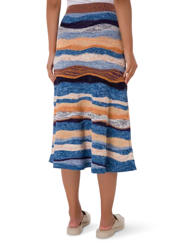 تنورة هاتي طويلة محبوكة