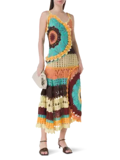 فستان إيزولدا طويل من الكروشيه