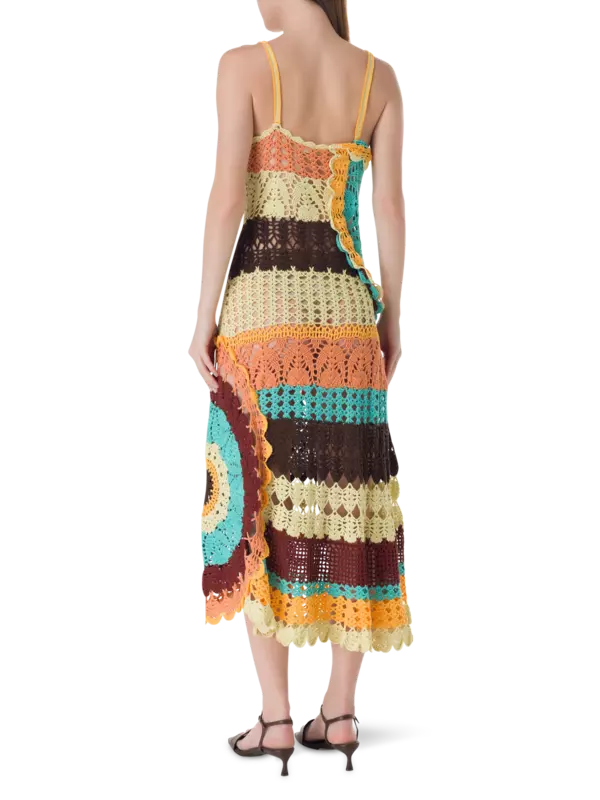 فستان إيزولدا طويل من الكروشيه