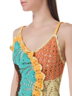 فستان إيزولدا طويل من الكروشيه