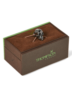 Silver Skull-Shaped Cufflinks