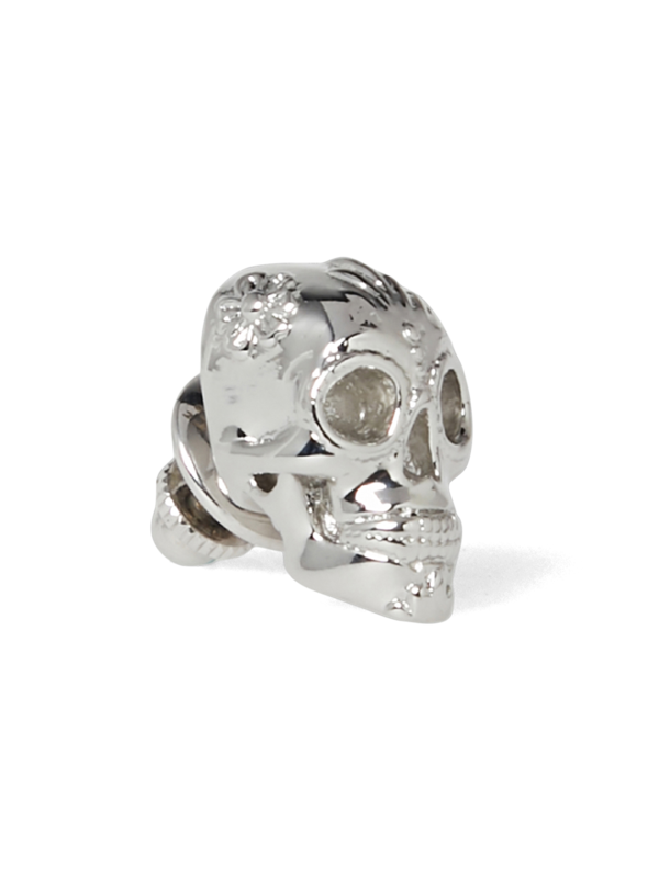 Silver Skull-Shaped Cufflinks